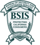 BSIS License logo from the State of California